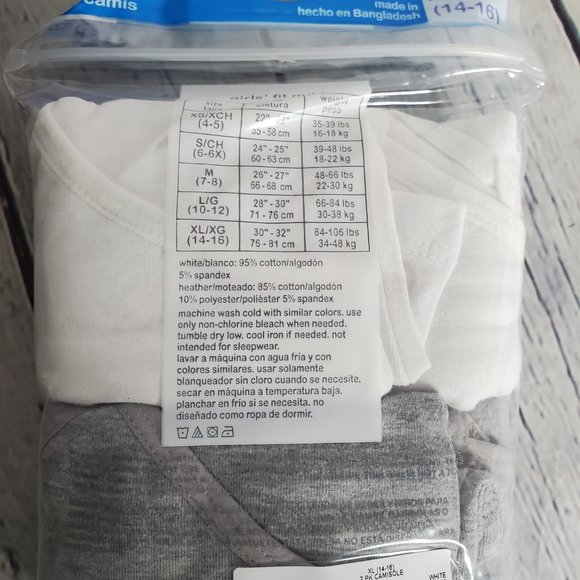 Wonder Nation Girls Camis 2 Pack - Picture 3 of 4